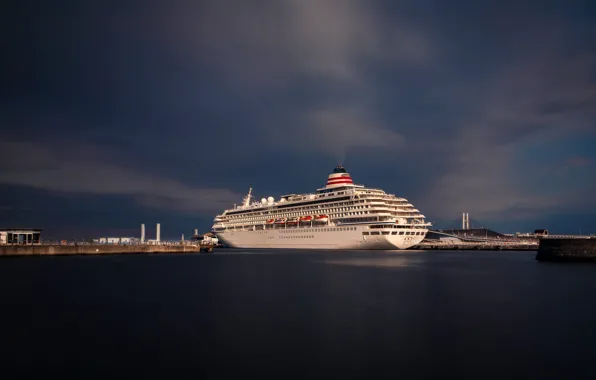 Japan, port, liner, Yokohama, cruise