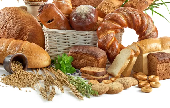 Wheat, cookies, cakes, cuts, Bread