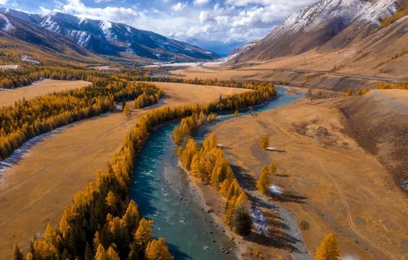 Wallpaper autumn, mountains, river for mobile and desktop, section ...