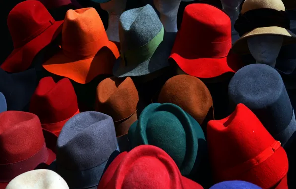 Picture background, color, hats