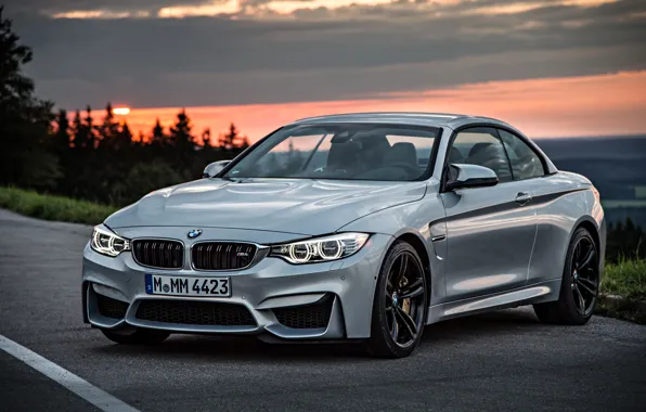 Silver, BMW, car, metallic, F32 convertible