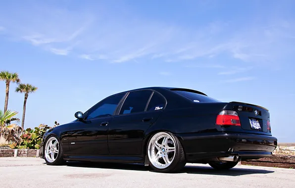 BMW, Sedan, drives, Black, E39