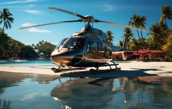 Flight, aviation, technique, helicopter, AI art, neural network