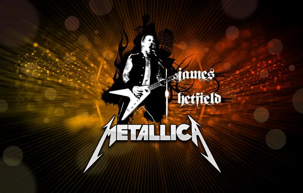 Picture metal, guitarist, rock, rock, metallica, electric guitar, Metallica, james hetfield