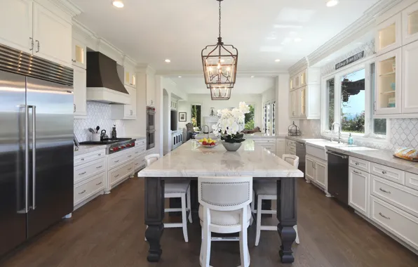 Design, table, furniture, kitchen, chandelier