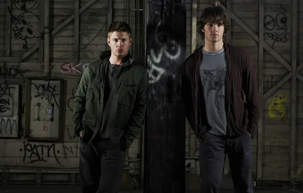 Labels, wall, Dean, Supernatural, Supernatural, SEM