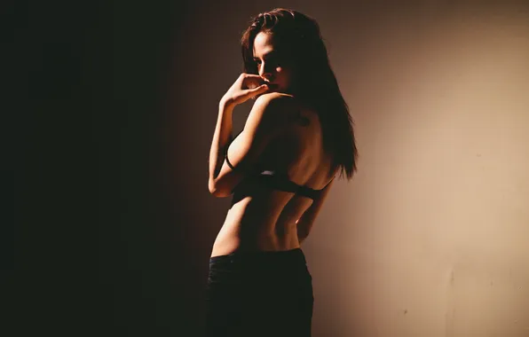 Girl, pose, background