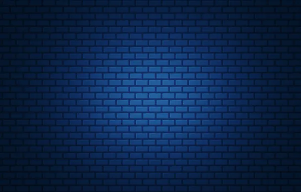 Picture blue, simple, brick, gradient, texture