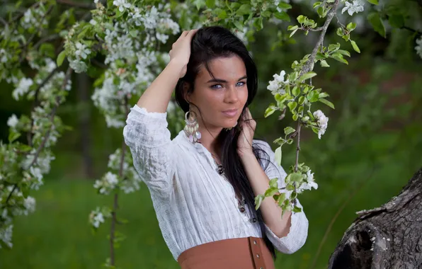 Look, girl, brunette, Vera P