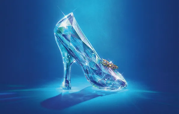 Picture light, crystal, faces, digital art, ., Cinderella slipper, Cinderella's Slipper