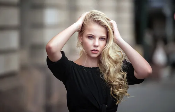 Picture girl, street, portrait