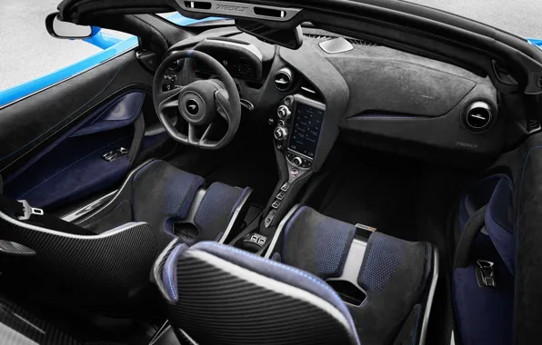 McLaren, car interior, 765LT, McLaren 765LT Spider