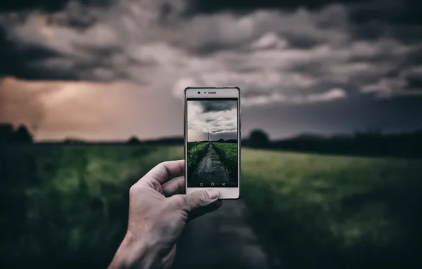 Nature, background, cell phone