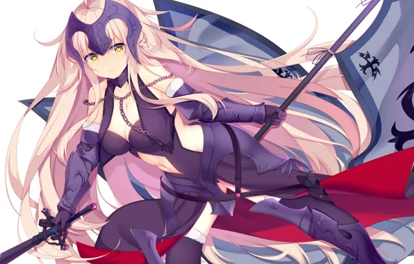 Sword, anime, ken, warrior, japanese, oppai, Saber, bishojo