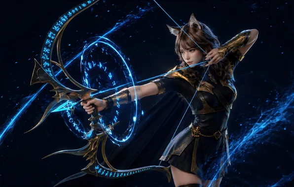 Picture Games, bow, The Fox Huntress, archer