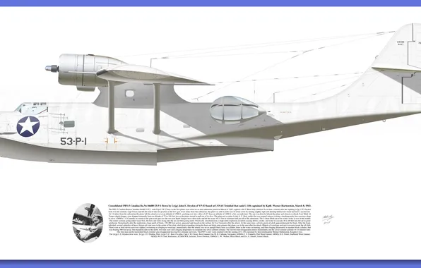 White, Aircraft illustration, raf PBY Catalina