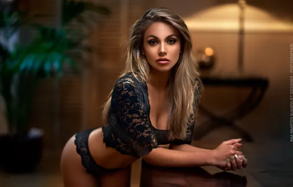 Girl, sexy, lingerie, cleavage, blouse, panties, boobs, photographer