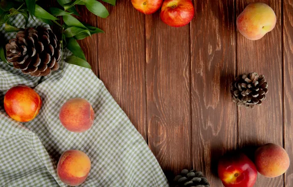 Leaves, Board, towel, fabric, placer, peaches, bumps, in the cage