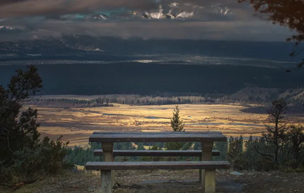 Mountains, view, British Columbia, Columbia Valley
