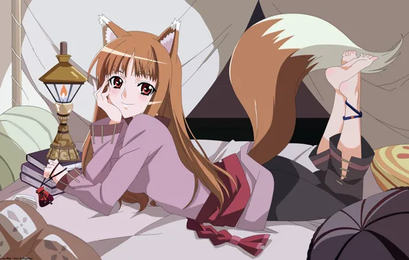 Tail, ears, spice and wolf, spice and wolf, holo, horo