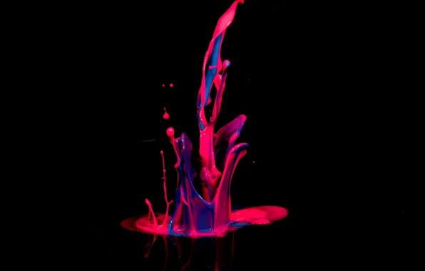 Macro, squirt, paint, color