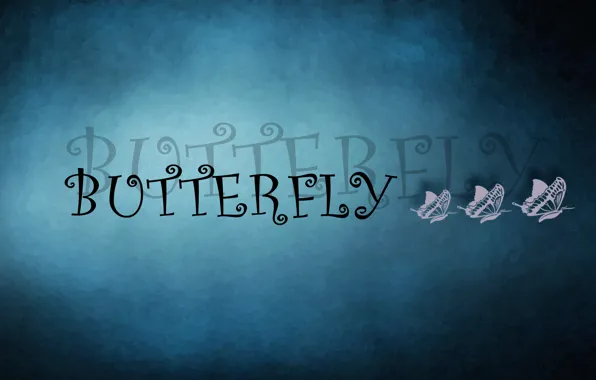 Text, butterfly, three, buttefly