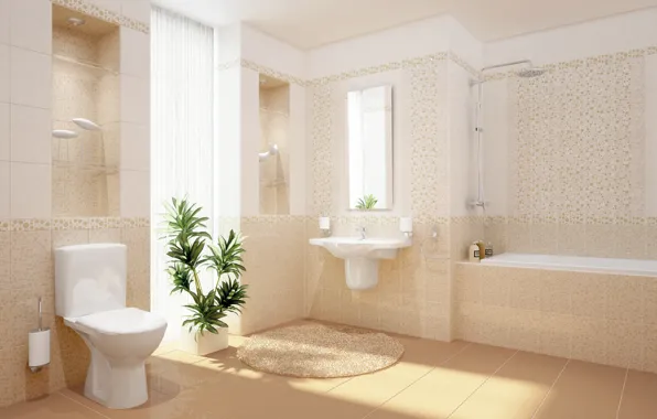 Picture design, style, room, interior, bathroom