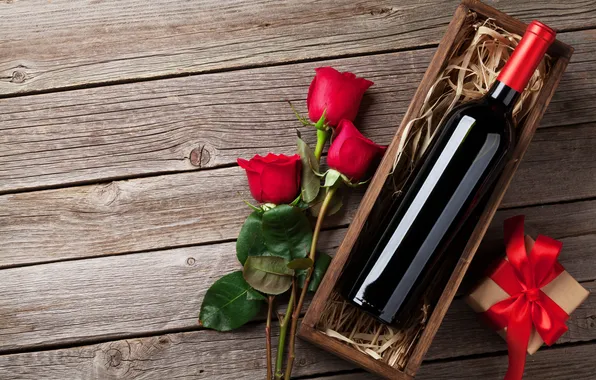 Love, flowers, gift, romance, roses, love, happy, Valentine's day