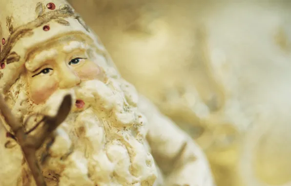 Picture retro, holiday, toy, new year, blur, Christmas, Santa Claus, Santa Claus