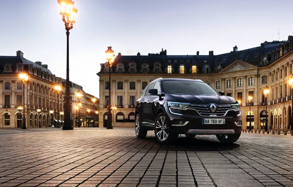 Auto, area, lights, Renault, Paris, Koleos, Initiale