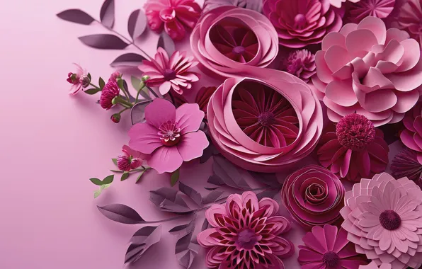 Flowers, holiday, spring, March 8, composition, International women's day, festive background, AI art