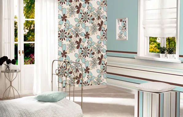 Design, style, room, Wallpaper, interior, bedroom