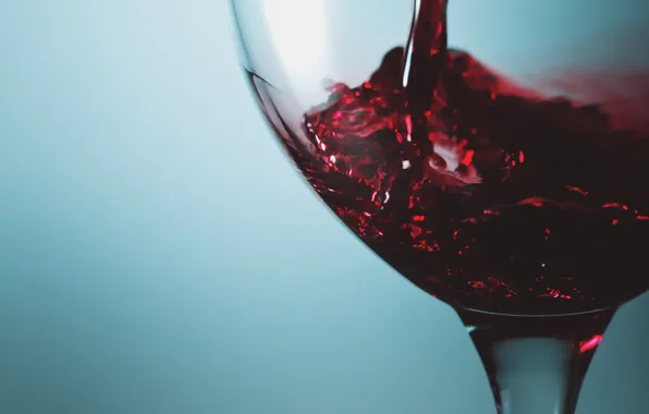 Wine, blue, glass