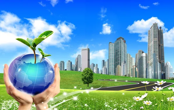 Picture the city, fantasy, balls, Rostock