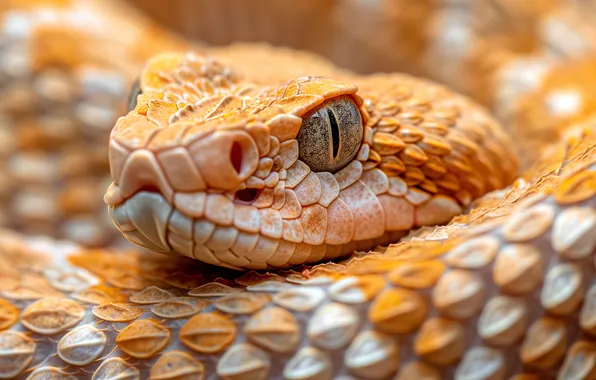 Look, face, portrait, snake, orange, snakes, red, Python