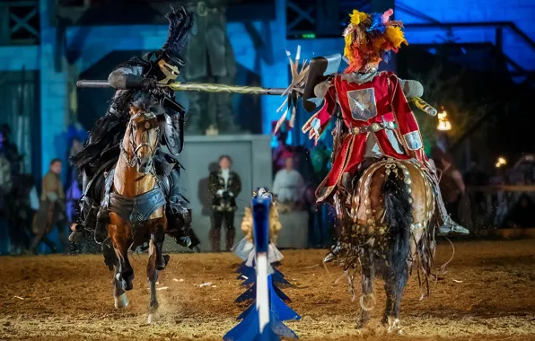Picture style, speed, horse, knights, tournament