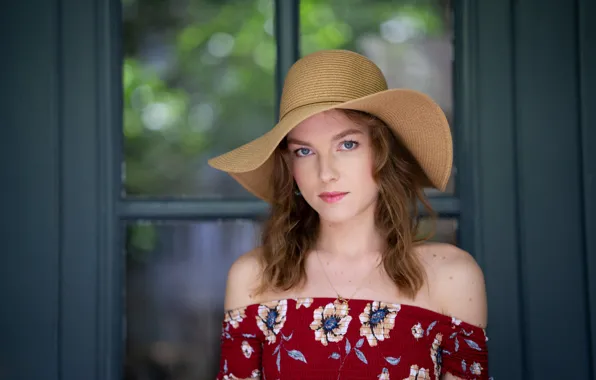 Picture look, girl, portrait, hat, Veronica