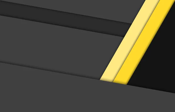 Picture line, yellow, black, geometry, design, color, material