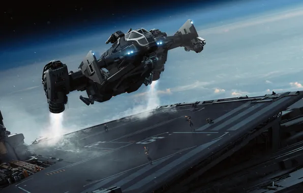 Picture spaceship, Science Fiction, star citizen