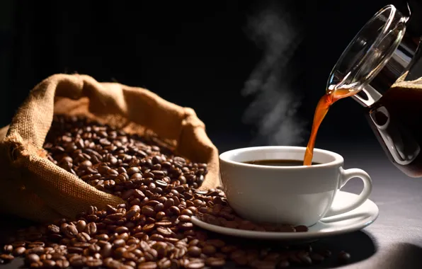 Light, table, black, coffee, hot, couples, mug, Cup