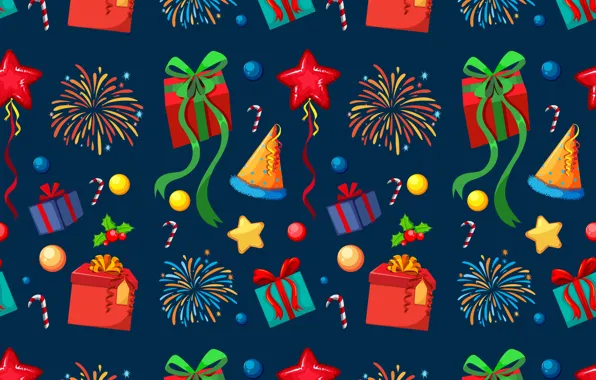 Decoration, background, New Year, Christmas, Christmas, winter, background, pattern