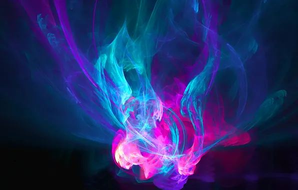 Purple, abstraction, fire, pink, blue, patterns