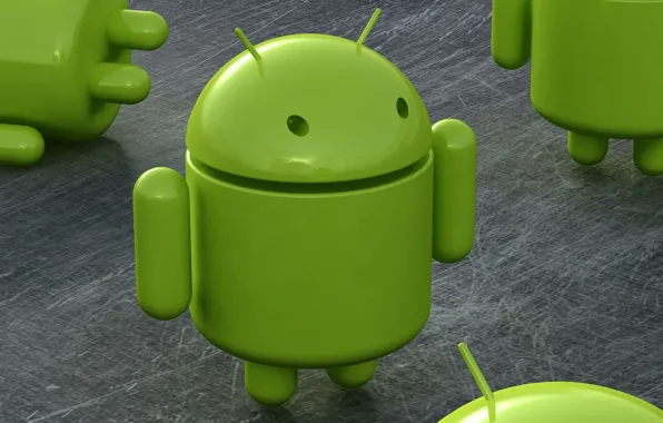 Green, robot, Android, android