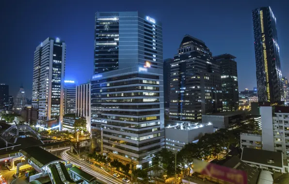 The city, building, Thailand, Bangkok, flats