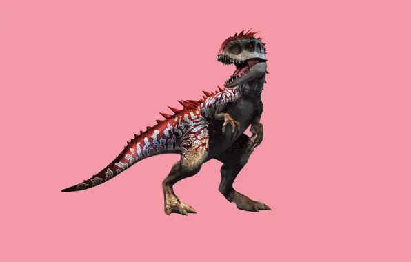 Dinosaur, predator, mouth, paint