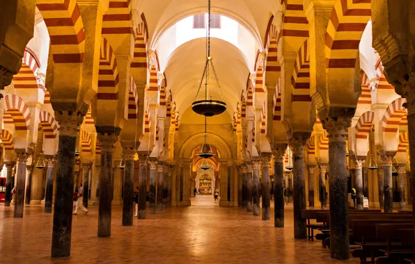 Arch, mosque, Spain, column, Cordoba, Mexico