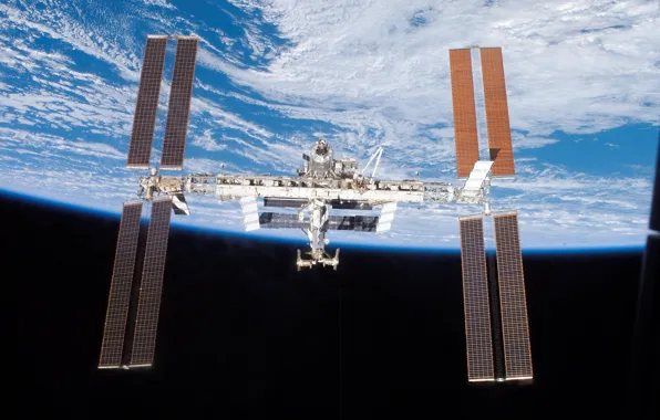 Picture planet, Earth, ISS, space station