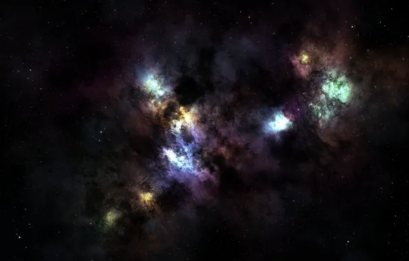 Stars, nebula, space, constellation, nebula, infinity
