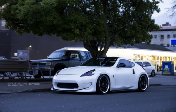 Picture white, white, Nissan, nissan 370z