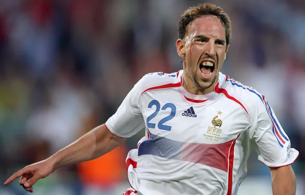 France, Sport, Football, Spain, Adidas, Player, Franck Ribery, World Cup 2006